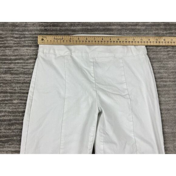 Attyre Pants Womens 4 White Pull on Embroidered Crochet‎ Cropped - Picture 4 of 13